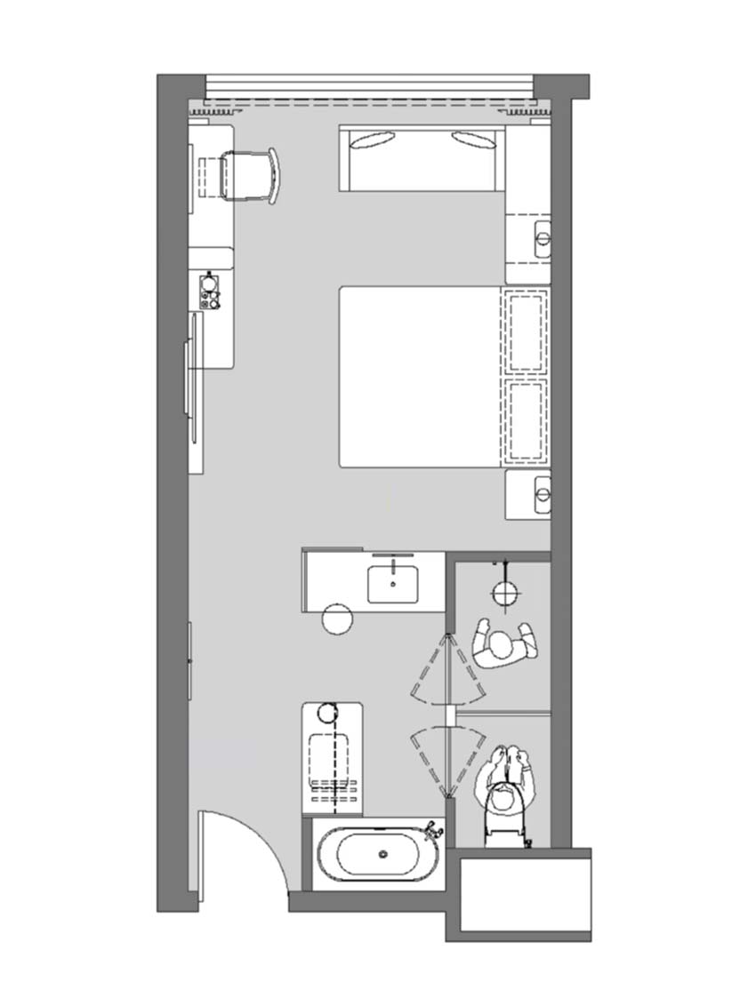 酒店客房五种布局方式